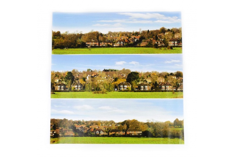 Gaugemaster GM754 Village Small Backscene (1372mm By 152mm)