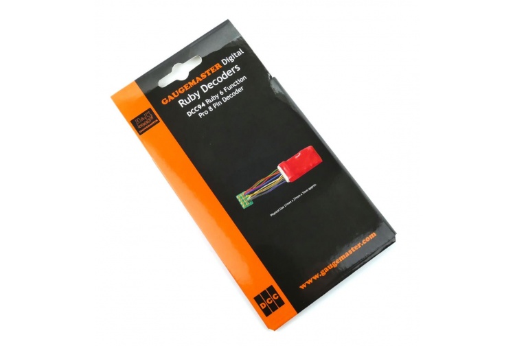 Gaugemaster DCC94 Ruby Series 6fn Pro DCC 8 Pin Decoder package