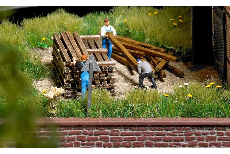 golden-valley-busch-1129-real-wood-building-timbers-ho-gauge