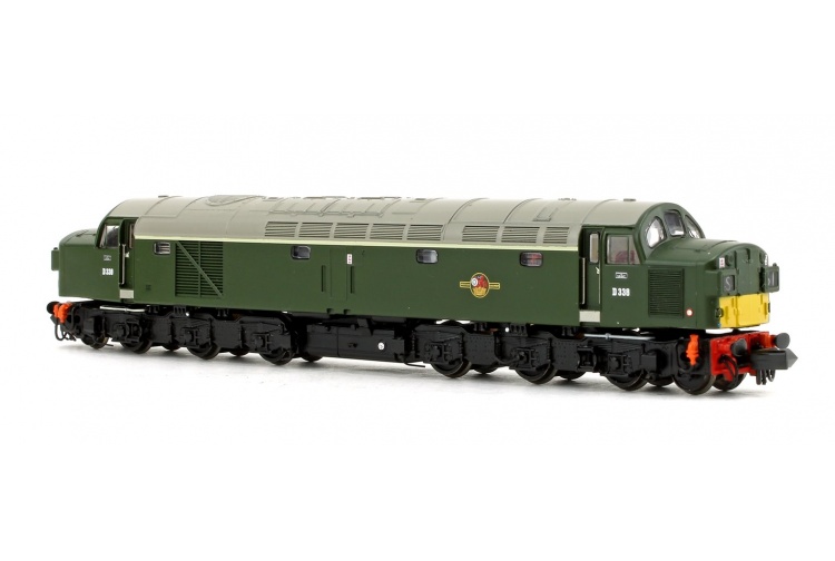 Graham Farish 371-185 Class 40 Split Headcode D338 BR Green (Small Yellow Panels) Rear Left