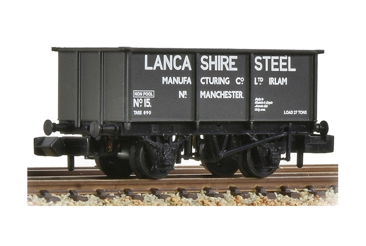Graham Farish 377-280 BR 27T Steel Tippler Wagon 'Lancashire Steel' Black