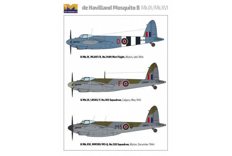 hk-models-01e16-de-havilland-mosquito-b-mk-ix-mk-xv-markings