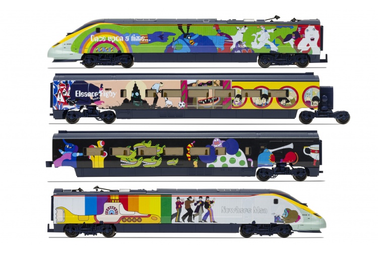 Hornby R1253M Eurostar Yellow Submarine Train Set Group 1