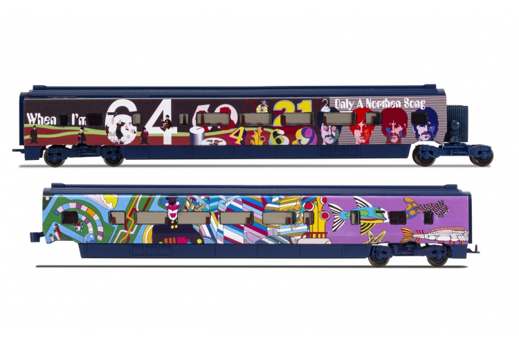 Hornby R40001 Eurostar Class 373/1 Yellow Submarine Divisible Centre Saloons Coach Pack Profile 1