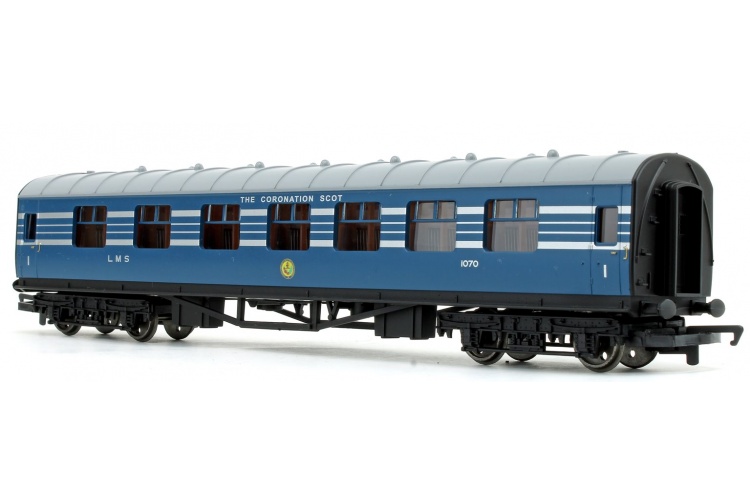 Hornby R4906 LMS Coronation Scot 3 Car Coach Pack 1070 Rear Left