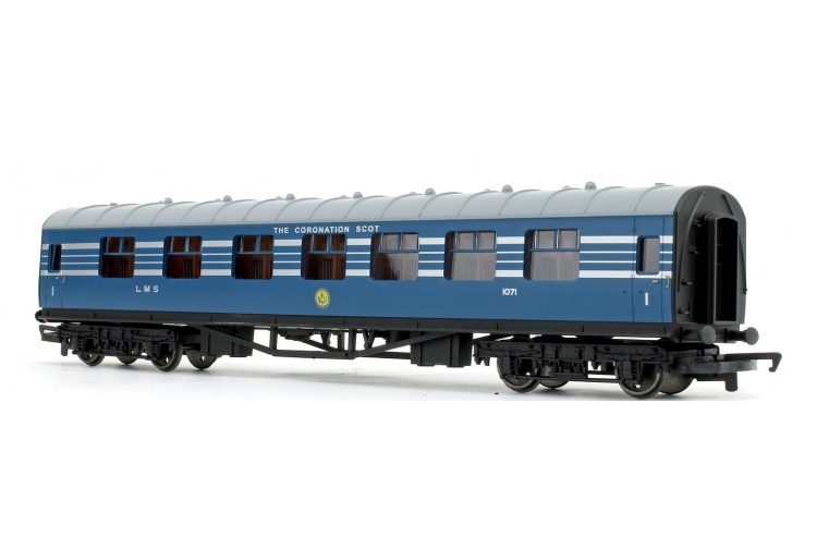 Hornby R4906 LMS Coronation Scot 3 Car Coach Pack 1071 Rear Left