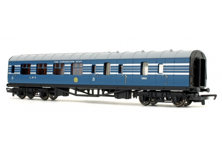 Hornby R4906 LMS Coronation Scot 3 Car Coach Pack 5812 Rear Left