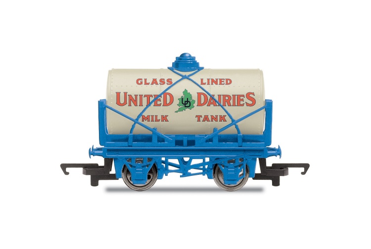 Hornby R6991 'Retro' Wagons Three Pack United Dairies Tanker Jacob's Biscuits Palethorpes Paleothorpes Van United Dairies Tank