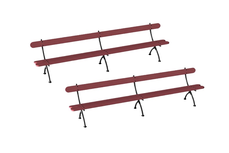 Hornby R8674 OO Scale Benches (Pack of 2)
