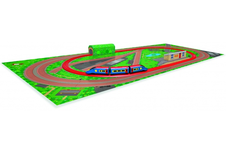 Hornby R9332 'Flash' The Local Express Remote Controlled Battery Train Set Track Mat