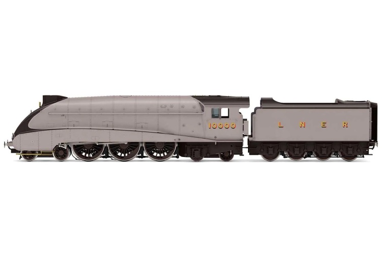 Hornby R3978 LNER Class W1 'Hush Hush' Streamlined 4-6-4,10000 - Era 3