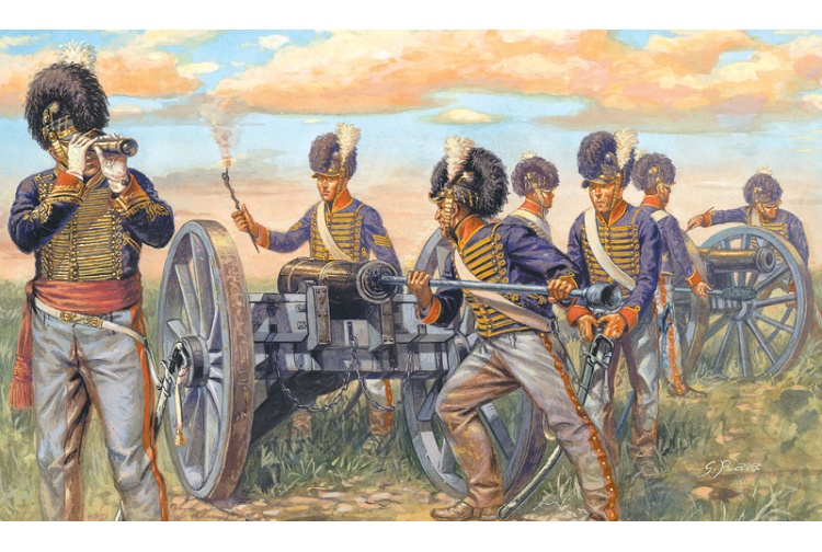 Italeri 6041 Waterloo British Artillery 1:72 Scale Plastic Kit