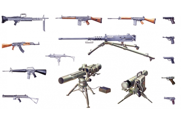Italeri 6421 Modern Light Weapon Set