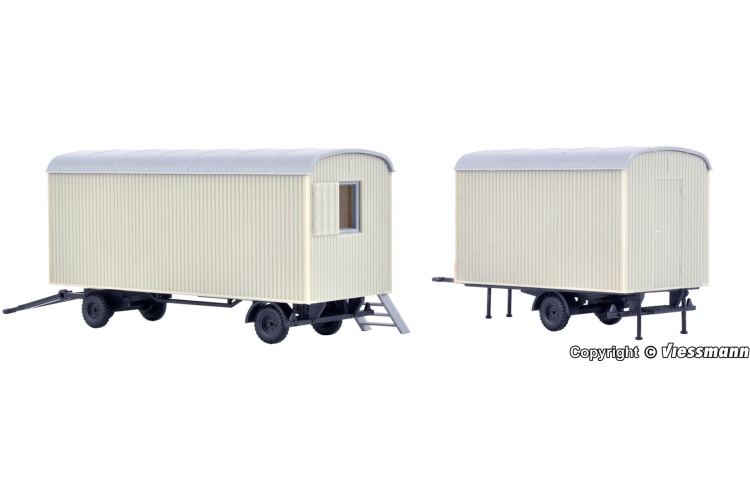 Kibri 10278 2 Construction Trailers Left Side