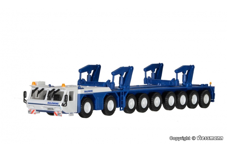 Kibri 13533 Baldwinds Telescopic Transport Vehicle HO/OO Gauge Plastic Kit Left Side