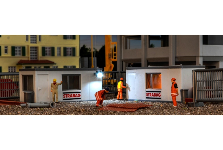 Kibri 38626 Office Container STRABAG With LED Lighting Nighttime