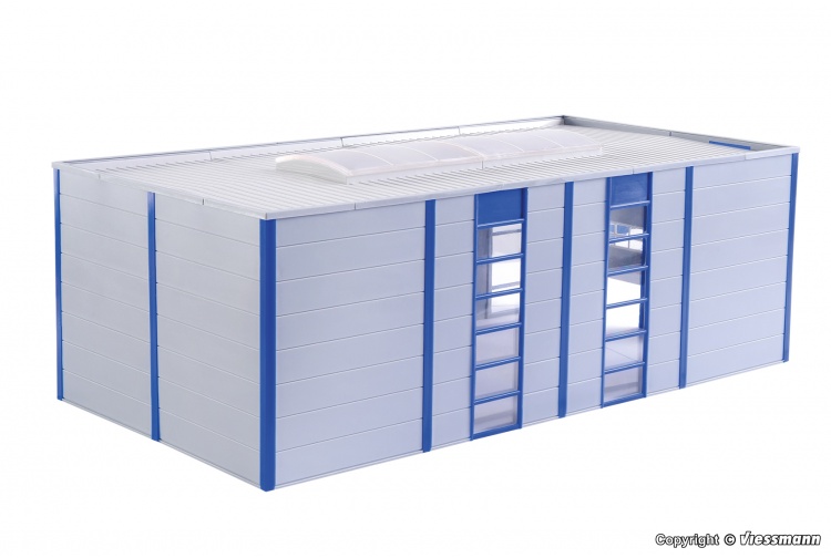 Kibri 39250 Modern Warehouse HO Gauge Plastic Kit Rear