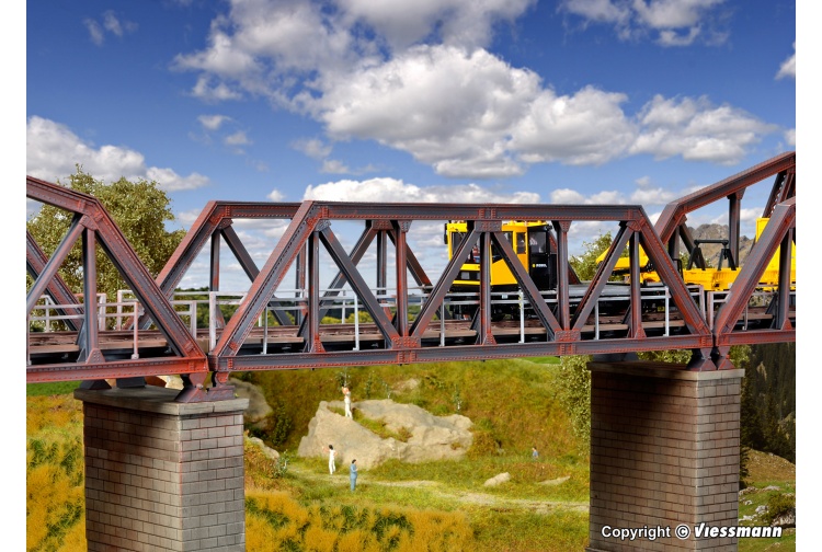 Kibri 39701 Single Track Steel Truss Bridge HO/OO Gauge Kit