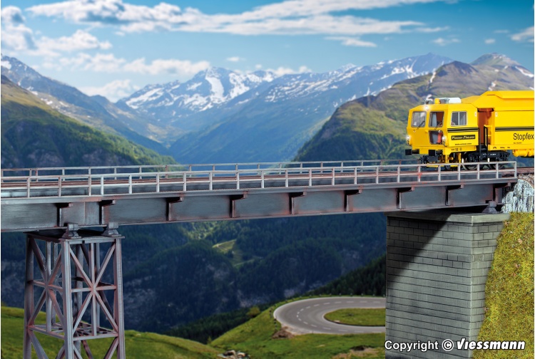 Kibri 39705 Steel Girder Bridge Straight Single Track Example Layout