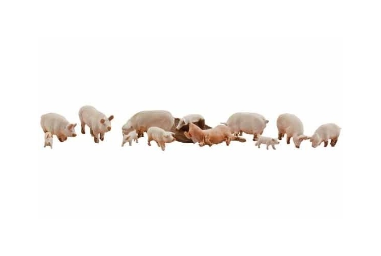 Woodland Scenics WA1957 Accent Figures Yorkshire Pigs