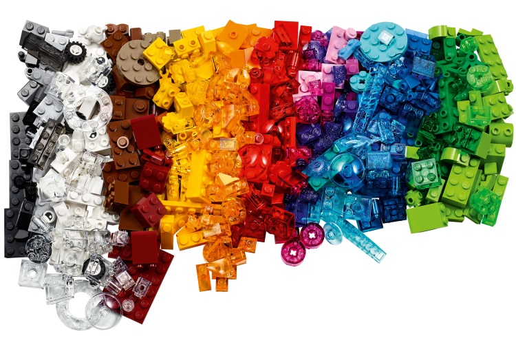 Lego 11013 Creative Transparent Bricks Contents