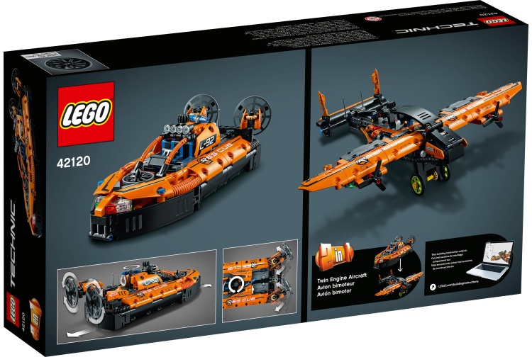 Lego 42120 Rescue Hovercraft Package Rear