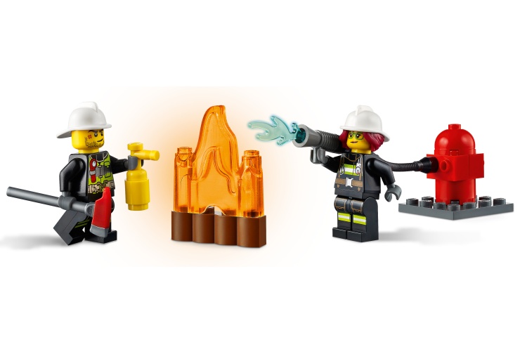 Lego 60280 Fire Ladder Truck Firemen In Action