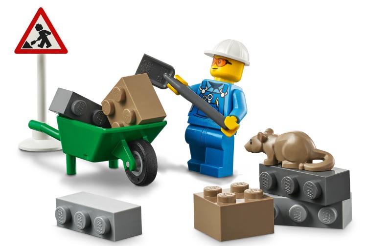 Lego 60284 Roadwork Truck Example Layout 2