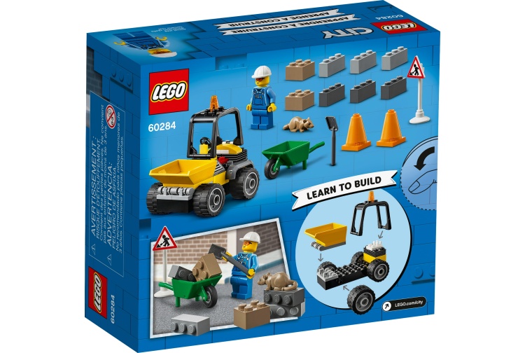 Lego 60284 Roadwork Truck Package Rear