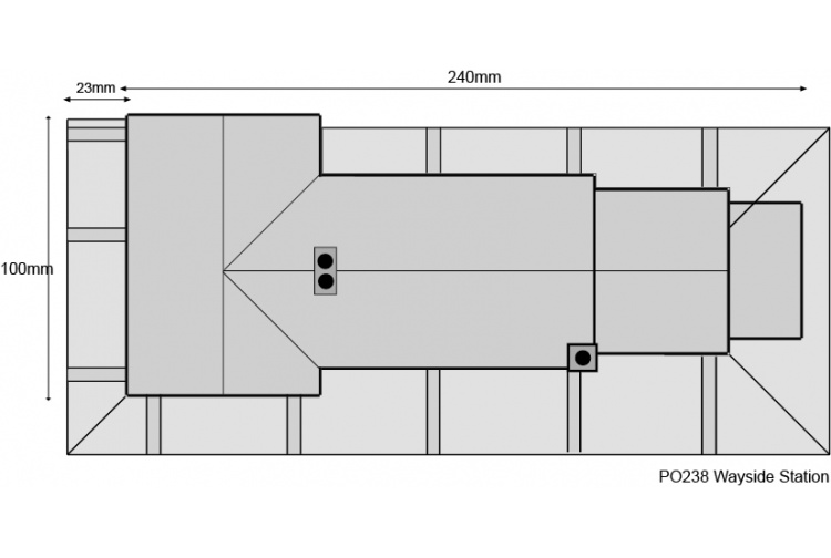 Metcalfe PO238 Stone Wayside Station Card Kit Plans