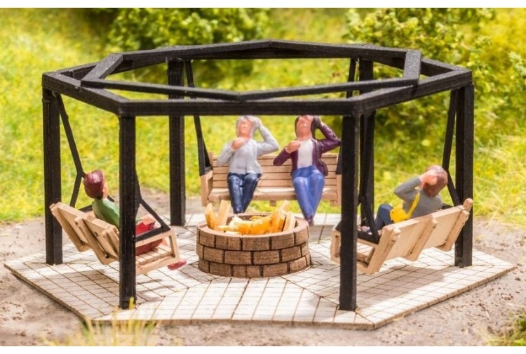 Noch 14369 Barbecue Place With Swings Example Layout
