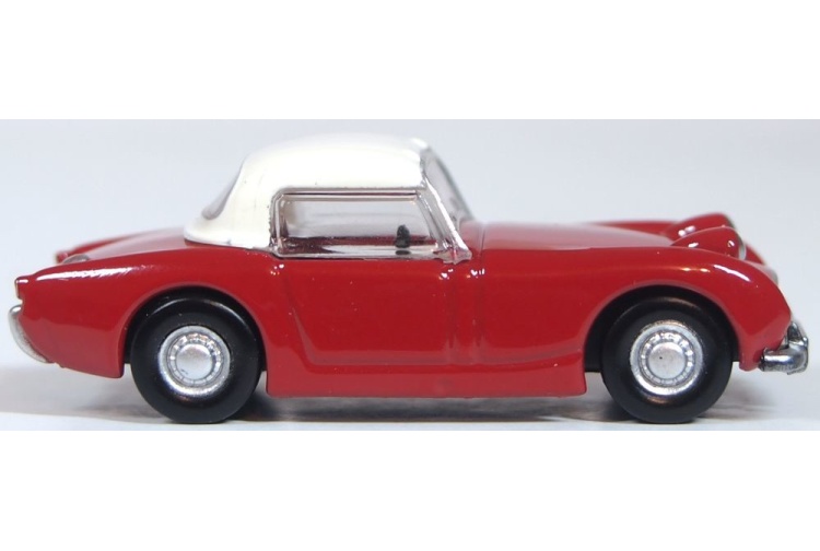 Oxford Diecast 76AHF001 Austin Healey Frogeye Sprite Cherry Red Offside