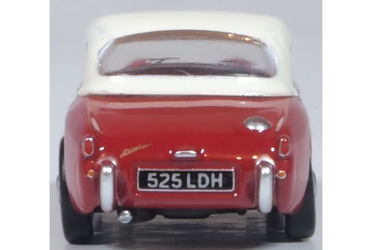 Oxford Diecast 76AHF001 Austin Healey Frogeye Sprite Cherry Red Rear