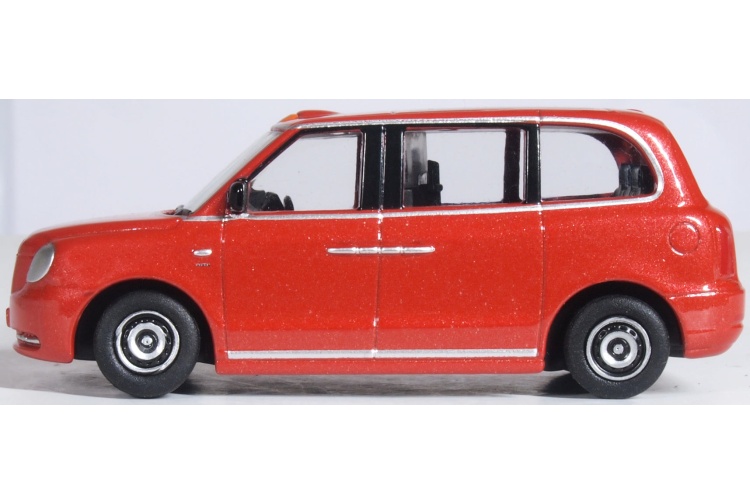 Oxford Diecast 76TX5002 Tupelo Red LEVC TX Taxi Nearside