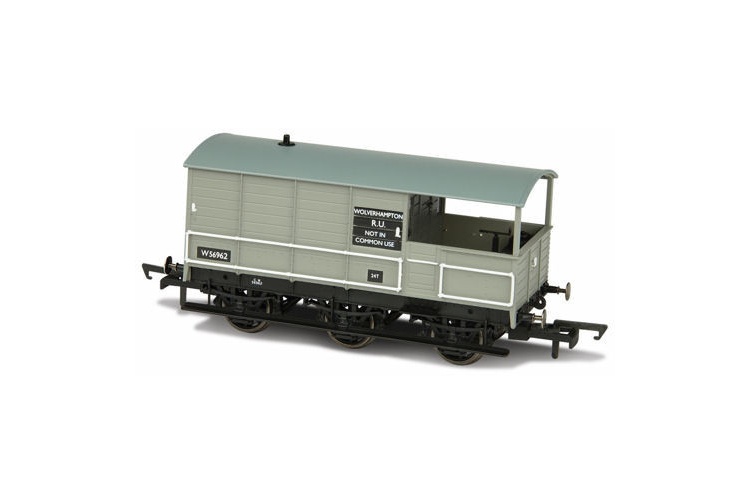 Oxford Rail OR76TOA004 OO Gauge Toad Brake Van BR 6 Wheel Plated Wolverhampton No. 56962