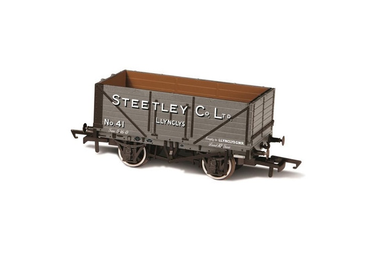 Oxford Rail OR76MW7024 7 Plank Wagon Steetley and Co Llynclys