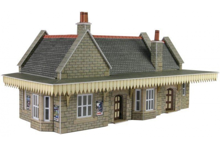 Metcalfe PN138 Stone Built Wayside Station N Gauge Card Kit