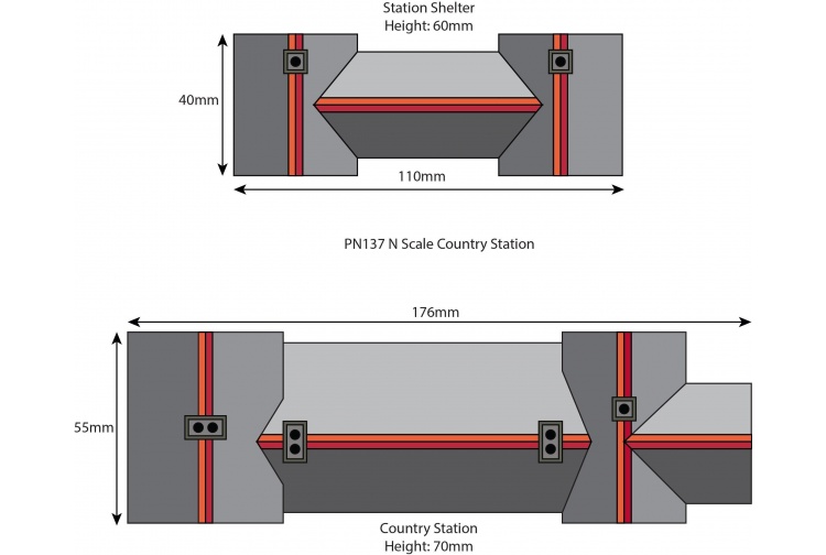Metcalfe PN137 Country Station Card Kit plan