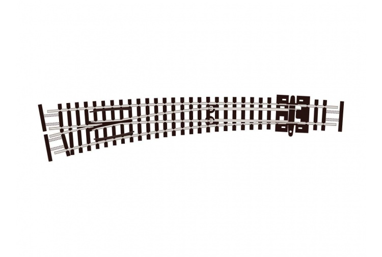 Peco SL-E387F Curved Turnout Large Radius Left Hand