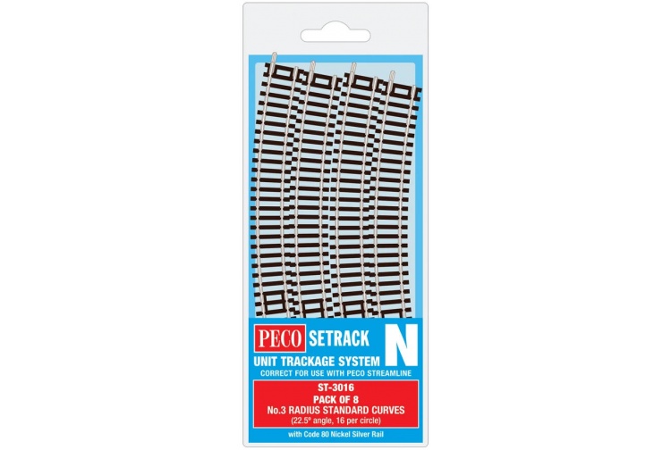 Peco st-3016 Standard Curve, 3rd Radius