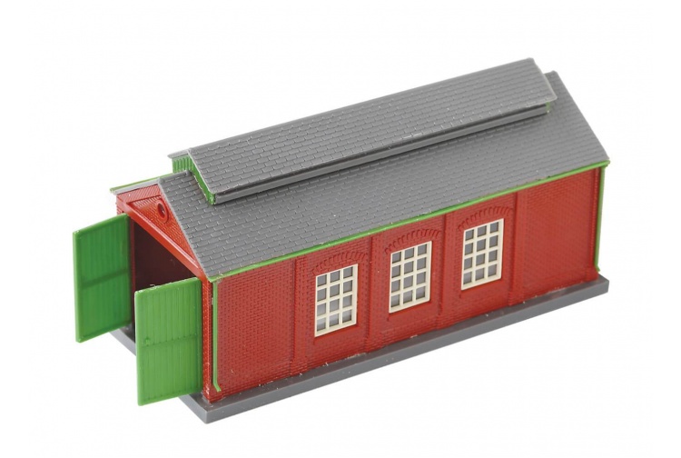 Peco NB-5 N Gauge Brick Built Engine Shed Plastic Kit