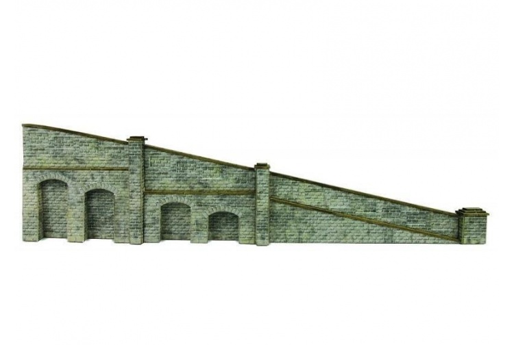 Metcalfe PN149 Tapered Retaining Wall in Stone N Gauge Card Kit