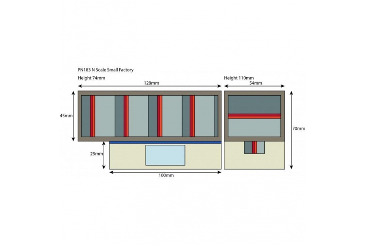 Metcalfe PN183 Small Factory dimensions