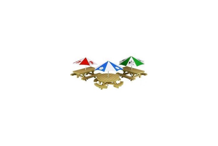 Metcalfe PO510 Picnic Tables OO Gauge Card Kit