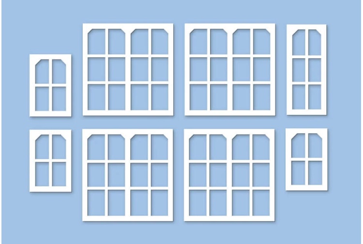 Ratio 539 Midland Signal Box Window Mouldings OO Scale