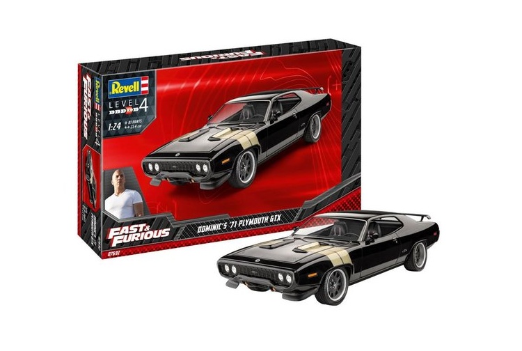 Revell 07692 Fast & Furious Dominic's 1971 Plymouth GTX 1:25 Scale Model Kit