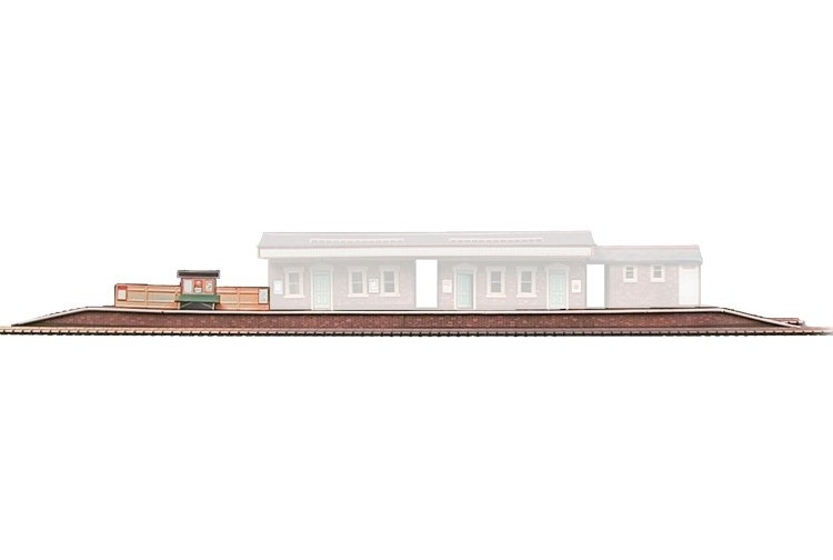SuperQuick A03 Island Platform OO Gauge Card Kit Bench