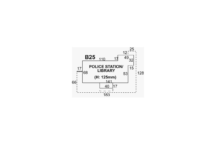 SuperQuick SQB25 Police Station / Public Library Plan