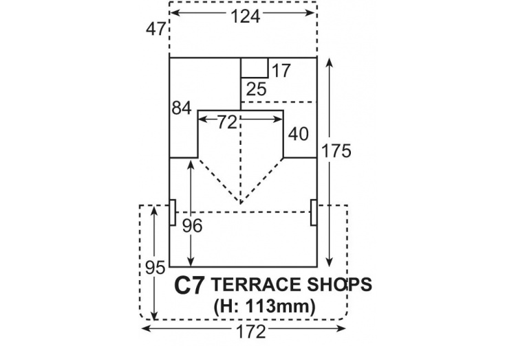 Superquick SQC07 Red Brick Terrace Corner House Plan
