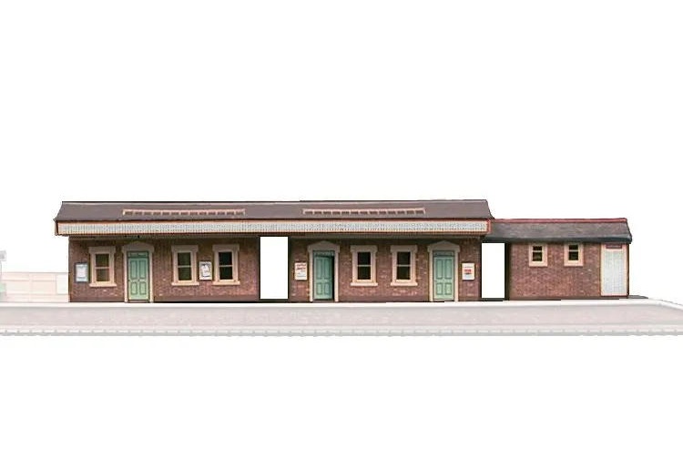 SuperQuick SQA04 Island Platform Building OO Scale Card Kit
